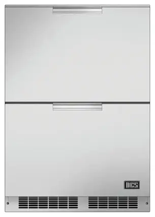 Front. DCS - 5.6 Cu. Ft. Mini Fridge - Brushed Stainless Steel.