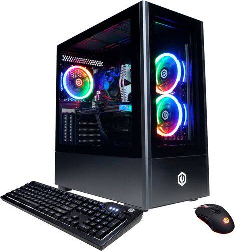 CyberPowerPC - Gamer Xtreme Gaming Desktop - Intel Core i7-10700F - 16GB Memory - NVIDIA GeForce GTX 1650 - 500GB SSD - Black