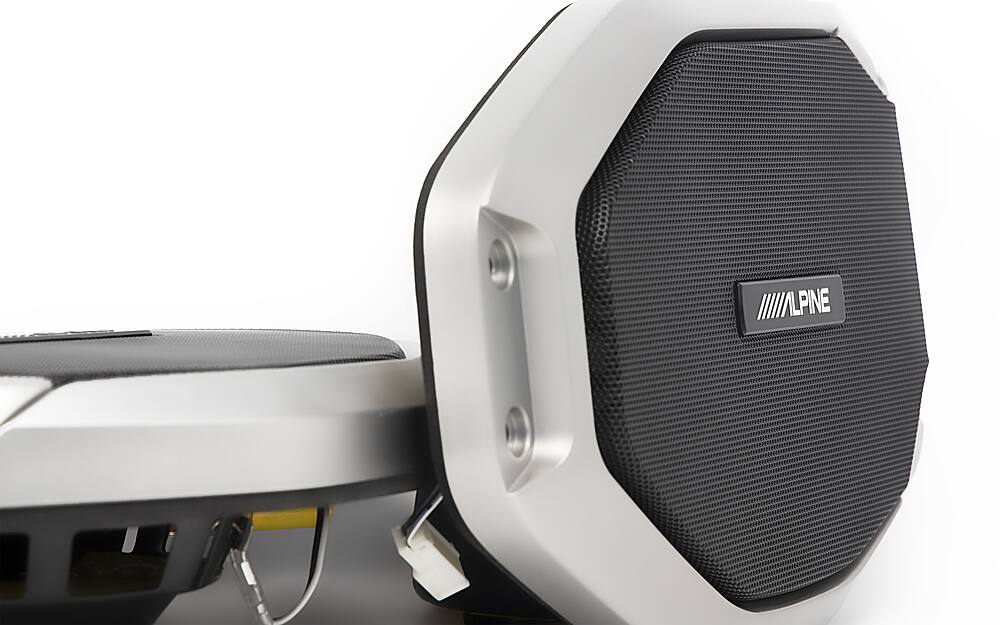 Alt View 12. Alpine - Soundbar Upgrade Kit for Jeep® - Black and Silver.