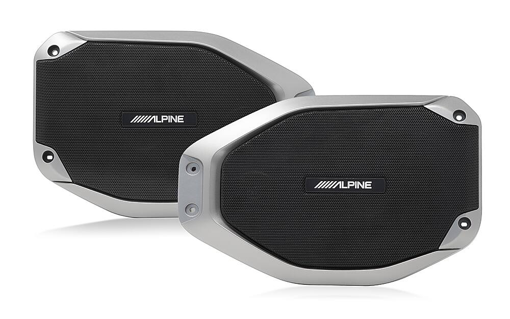 Alt View 13. Alpine - Soundbar Upgrade Kit for Jeep® - Black and Silver.