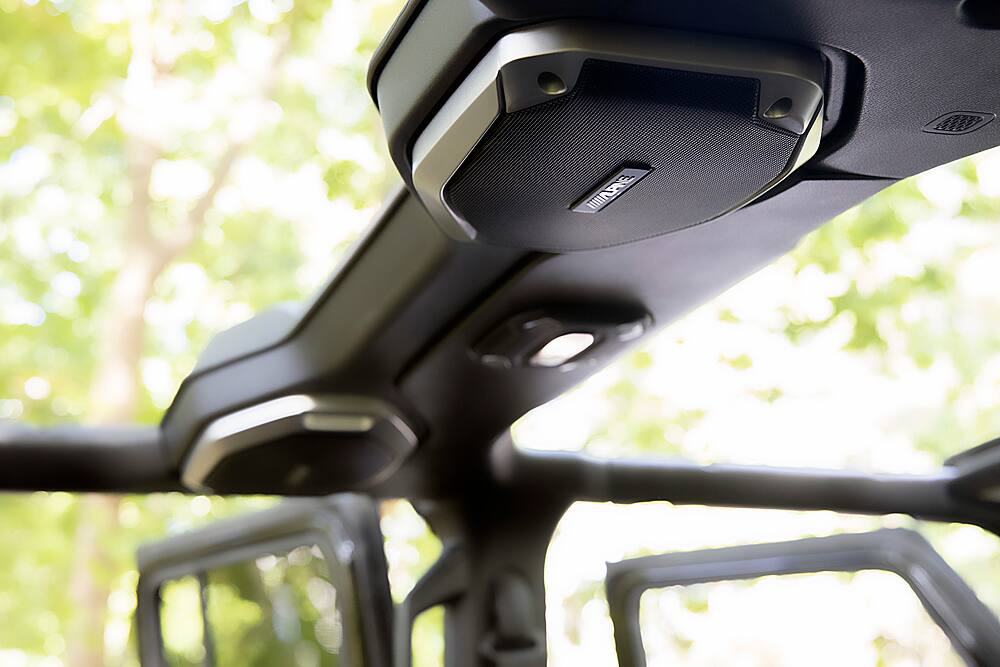 Alt View 15. Alpine - Soundbar Upgrade Kit for Jeep® - Black and Silver.