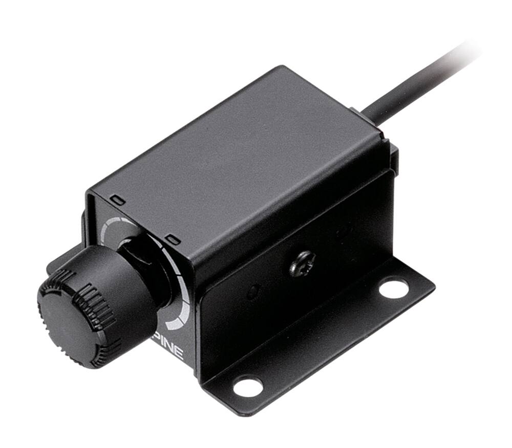 Angle. Alpine - Remote Bass Control Knob for Select Amplifiers - Black.