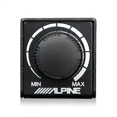 Front. Alpine - Remote Bass Control Knob for Select Amplifiers - Black.