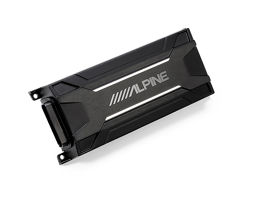 Angle View: Alpine - Mono Weather Resistant Tough Power Pack Amplifier - Black
