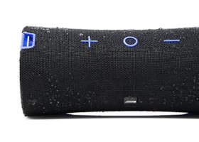 Alpine - Turn1™  Waterproof Bluetooth® Speaker & Bracket - Black - Front_Zoom