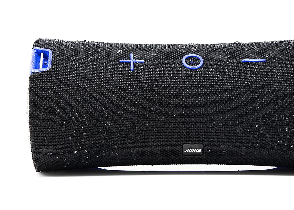 Front. Alpine - Turn1™ Portable Waterproof Bluetooth® Speaker - Black.