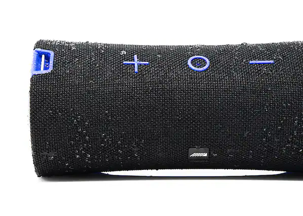Front. Alpine - Turn1™ Portable Waterproof Bluetooth® Speaker - Black.