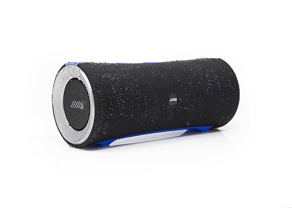 Left. Alpine - Turn1 Portable Waterproof Bluetooth Speaker - Black.