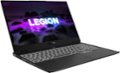 Angle Zoom. Lenovo - Legion Slim 7 15" 4K Ultra HD Gaming Laptop - AMD Ryzen 9 5900HX - 16GB Memory - NVIDIA GeForce RTX 3050 Ti - 1TB SSD - Shadow Black.