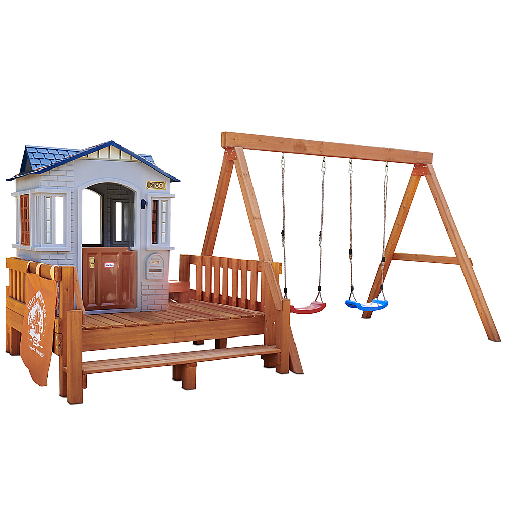 Left View: Real Wood Adventures Chipmunk Cottage by Little Tikes