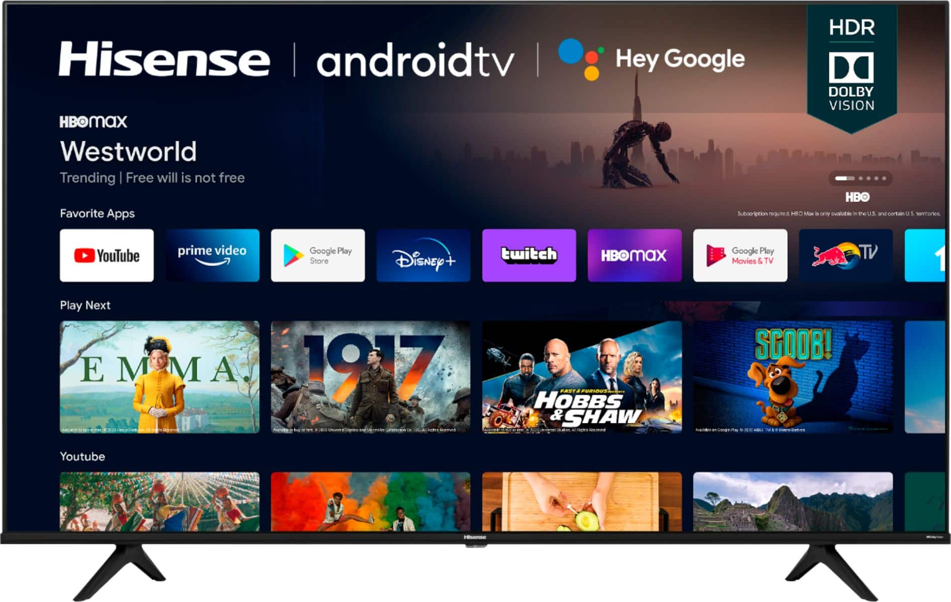 Hisense 60 Class 4K UHD HDR R58 Series Smart TV 60R5800E 