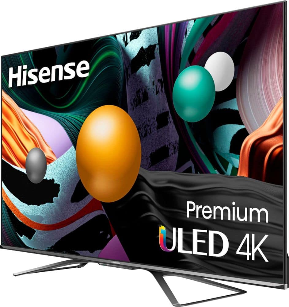 Left. Hisense - 55" Class U8G Series Quantum 4K ULED Android TV - Black.