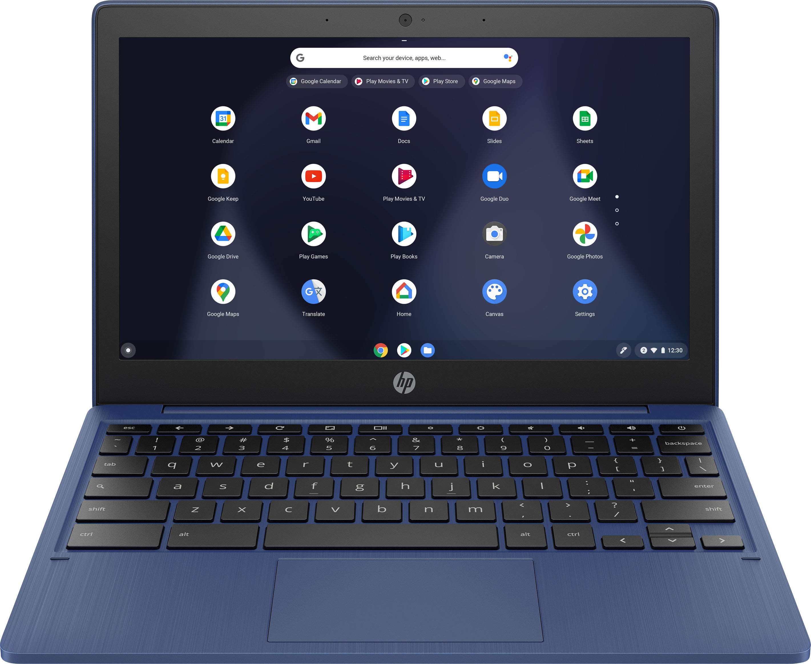 HP – 11.6″ Touch-screen Chromebook – MediaTek MT8183 – 4GB Memory – 32GB eMMC – Indigo Blue