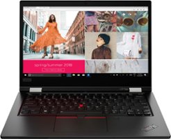 Lenovo - ThinkPad L13 Yoga 2-in-1 13.3" Touch Screen Laptop - Intel Core i7 - 16GB Memory - 512GB SSD - Black - Front_Zoom