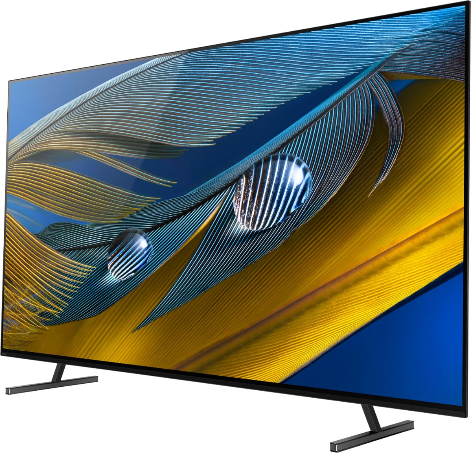 Alt View 2. Sony - 65" Class BRAVIA XR A80J Series OLED 4K UHD Smart Google TV - Black.