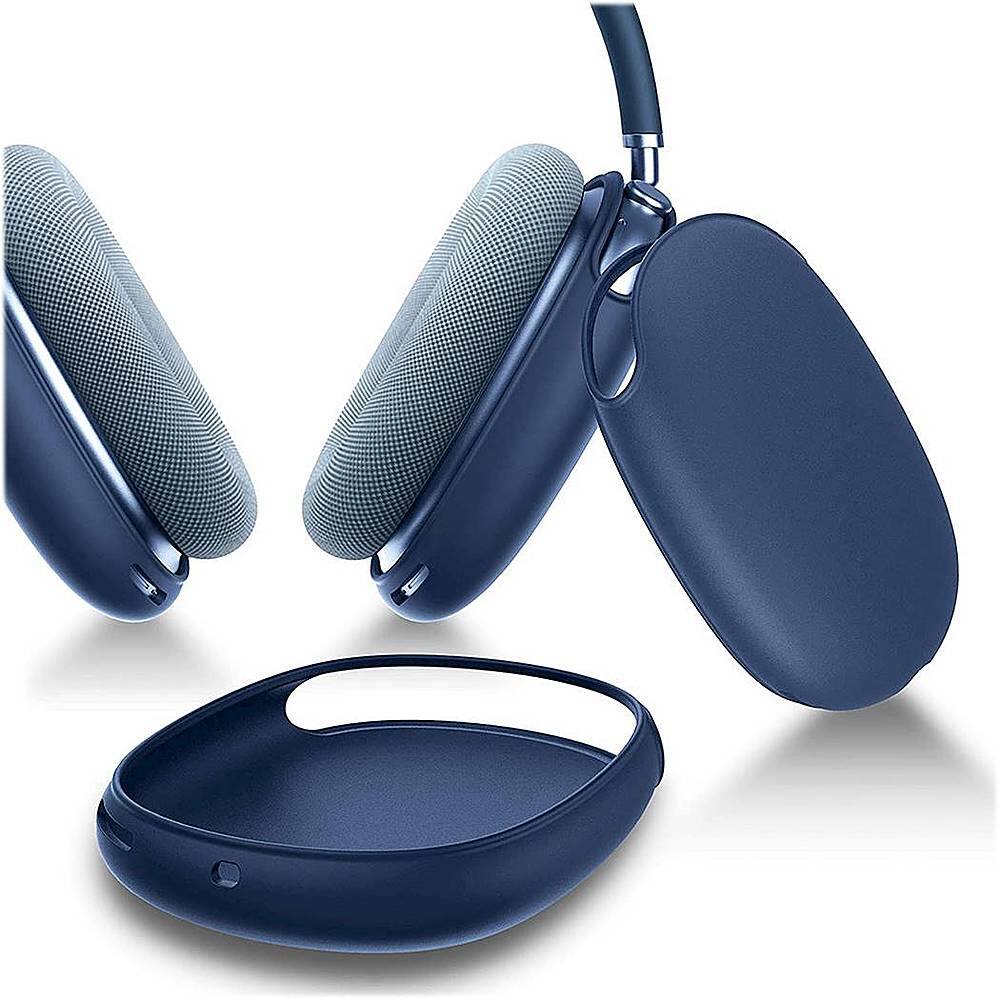 Alt View 11. SaharaCase - Liquid Silicone Cover Case for Apple AirPods Max - Blue.