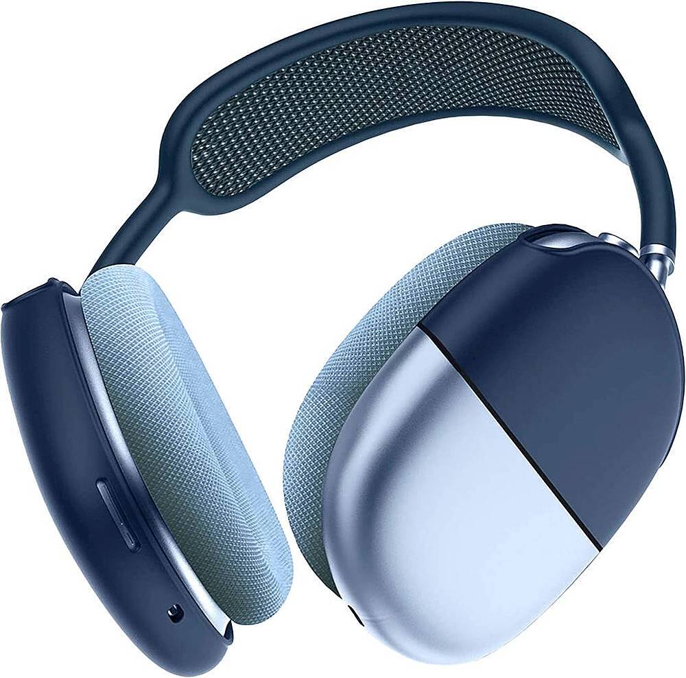 Alt View 12. SaharaCase - Liquid Silicone Cover Case for Apple AirPods Max - Blue.