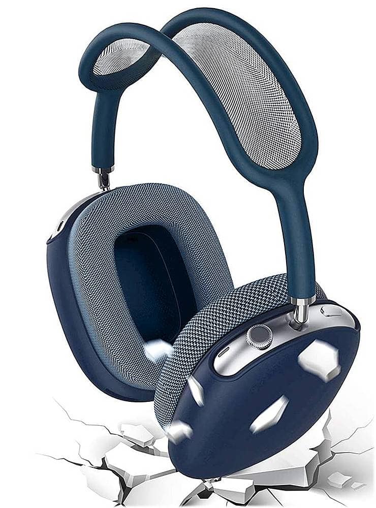 Alt View 15. SaharaCase - Liquid Silicone Cover Case for Apple AirPods Max - Blue.