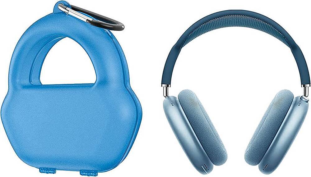 Alt View 12. SaharaCase - Travel Carry Case for Apple AirPods Max - Matte Blue.