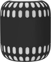 SaharaCase - Silicone Sleeve Case for Apple HomePod - Black - Front_Zoom