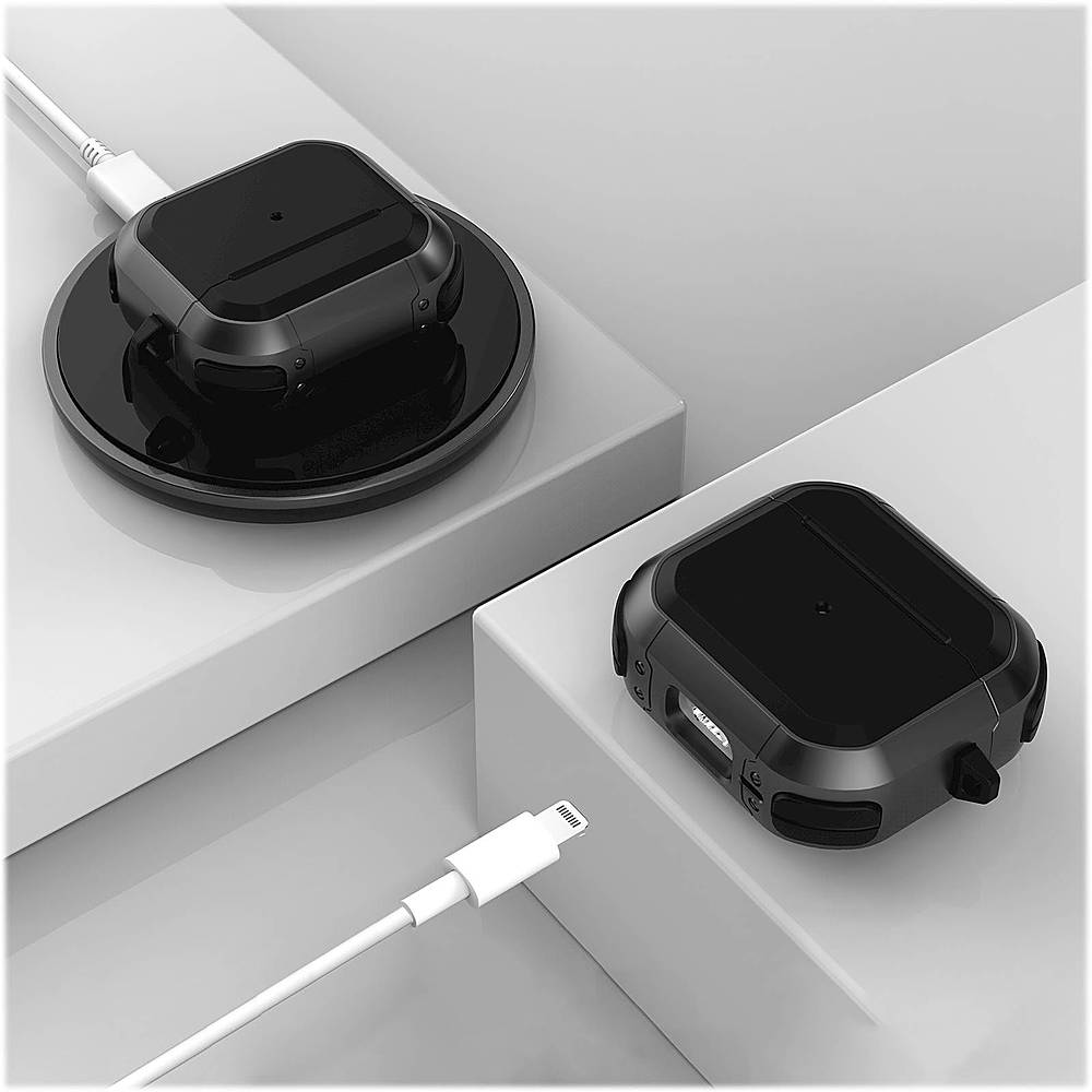 Alt View 14. SaharaCase - Armor Series Case for Apple AirPods (3rd Generation) - Black.