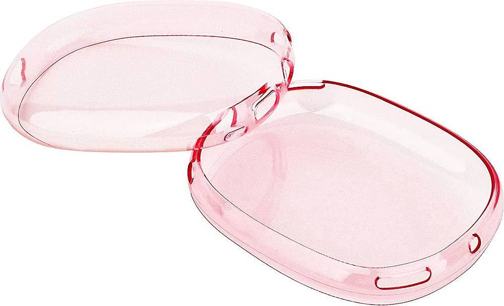 Angle. SaharaCase - Hybrid Flex Case for Apple AirPods Max - Transparent Pink.