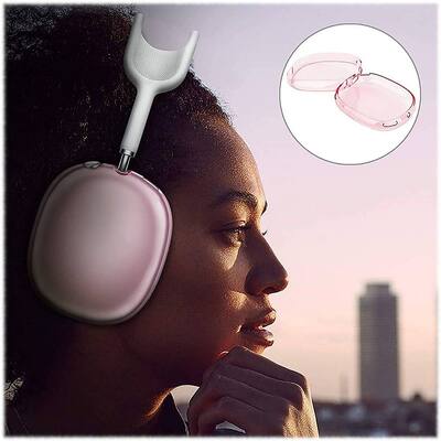 SaharaCase Hybrid Flex Case for Apple AirPods Max Transparent Pink SaharaCase Hybrid Flex Case for Apple AirPods Max Transparent Pink