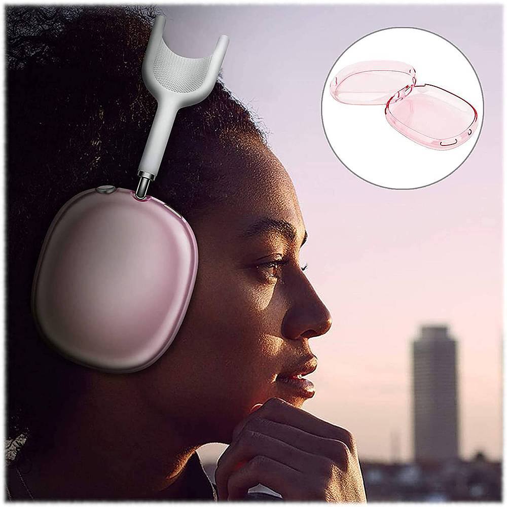 Alt View 16. SaharaCase - Hybrid Flex Case for Apple AirPods Max - Transparent Pink.