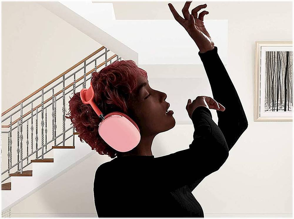 Alt View 16. SaharaCase - Liquid Silicone Cover Case for Apple AirPods Max - Pink.