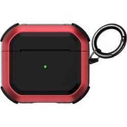 SaharaCase - Armor Series Case for Apple AirPods 3 (3rd Generation) - Red - Front_Zoom