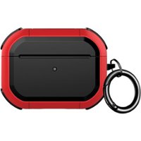 SaharaCase - DualShock Armor Series Case for Apple AirPods Pro (2nd Generation 2022) - Red - Front_Zoom