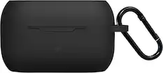 Front. SaharaCase - Silicone Case for Jabra Elite 85t Earbuds - Black.