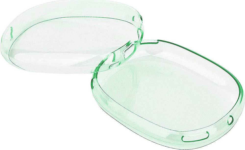 Angle. SaharaCase - Hybrid Flex Case for Apple AirPods Max - Transparent Green.