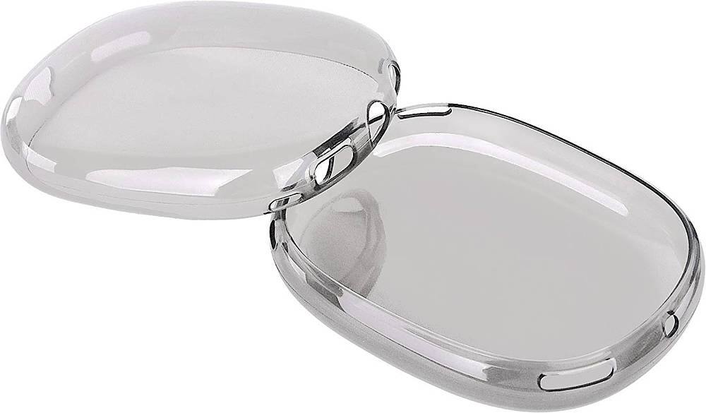 Angle. SaharaCase - Hybrid Flex Case for Apple AirPods Max - Transparent Black.