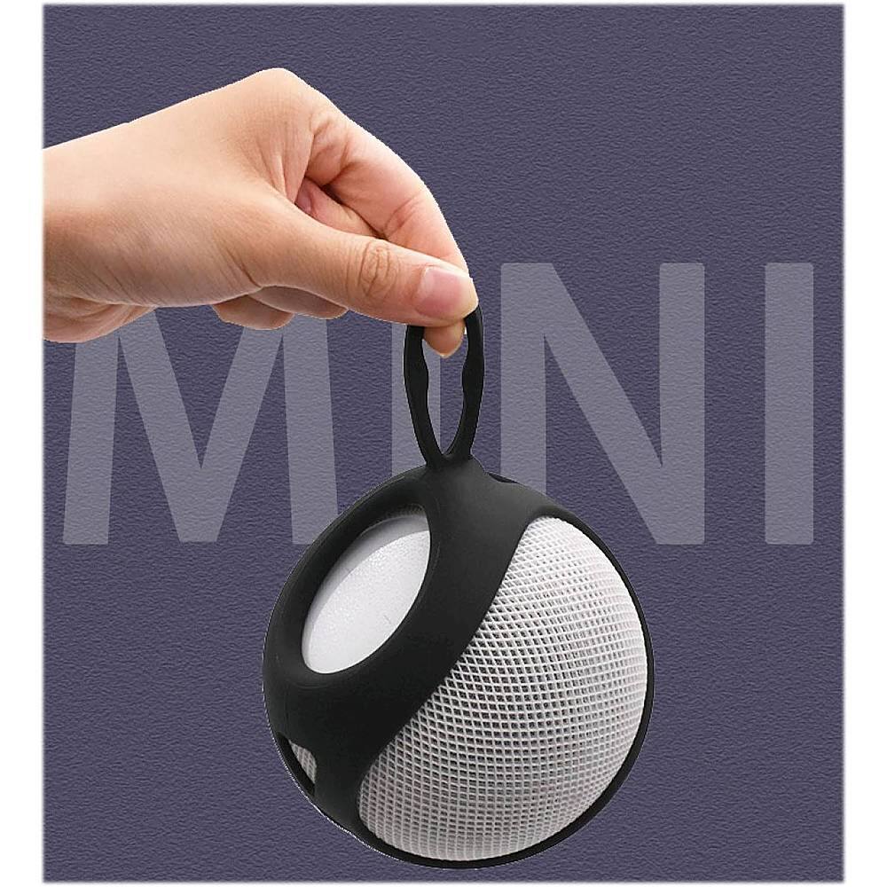 Alt View 12. SaharaCase - Silicone Sleeve Case for Apple HomePod mini - Black.