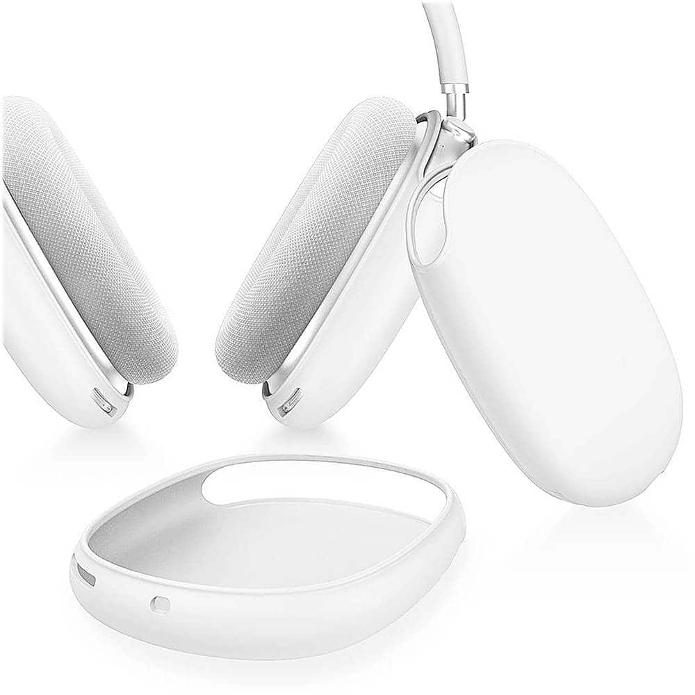 Alt View 11. SaharaCase - Liquid Silicone Cover Case for Apple AirPods Max - White.