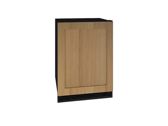 Angle. U-Line - 1 Class 5.7 cu. Ft Undercounter Glass Refrigerator in Integrated Solid, with Convection Cooling System. - Custom Panel Ready.