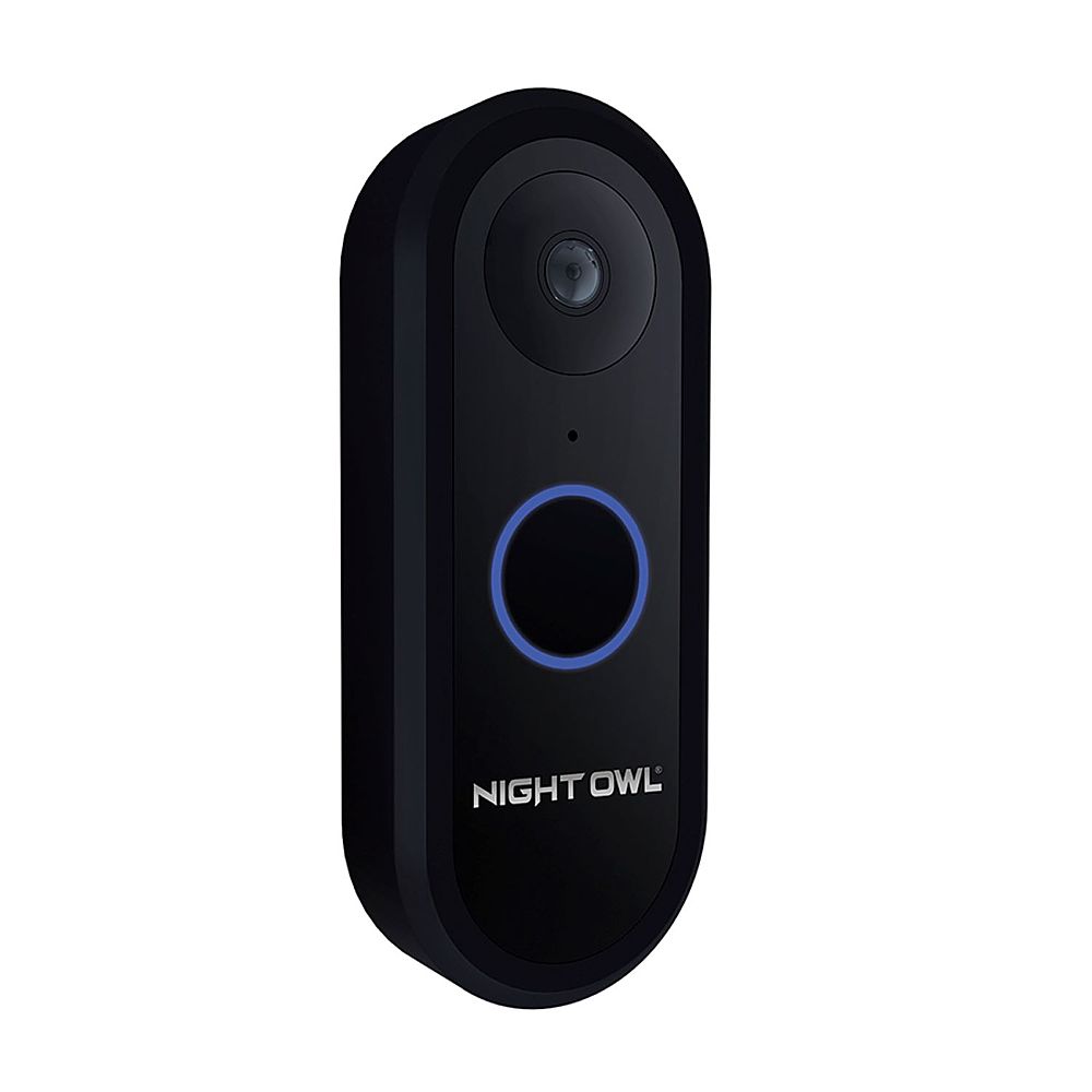 Night Owl - Smart Doorbell 1080P HD Camera - Black