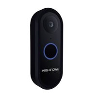 Night Owl - Smart Doorbell 1080P HD Camera - Black - Front_Zoom