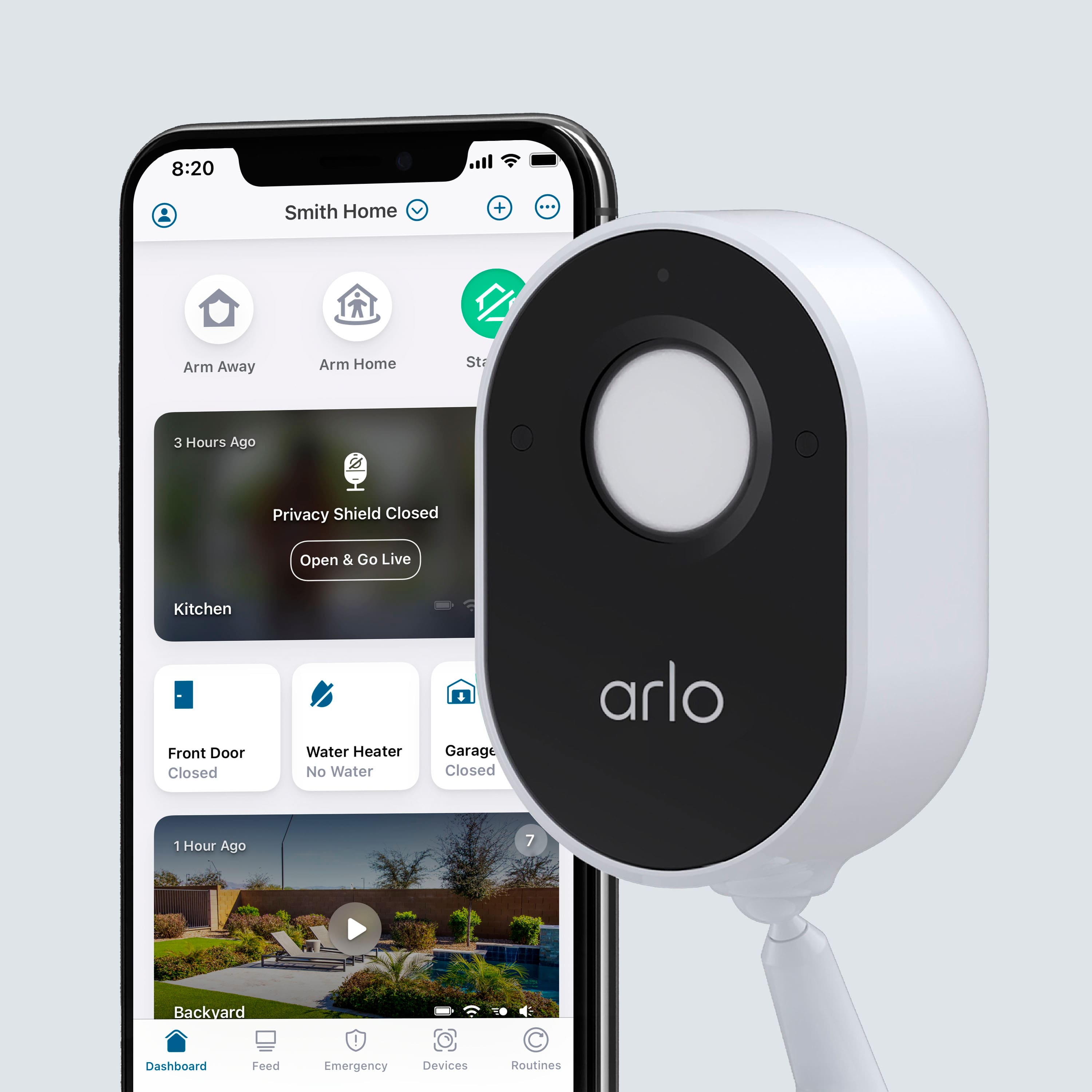 Arlo Q Indoor 1080p Wi-Fi Security Camera White VMC3040-100NAS - Best Buy