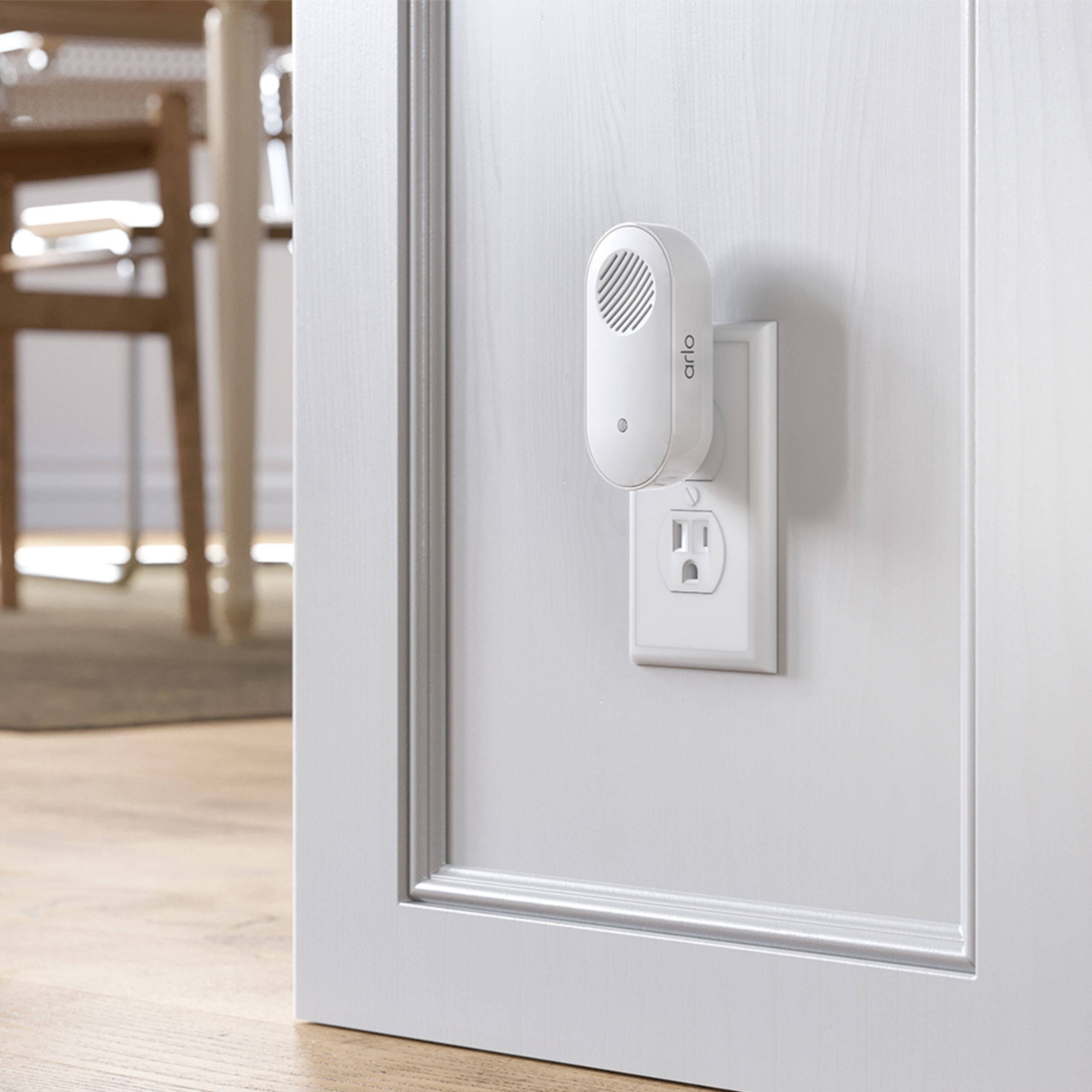 Alt View 11. Arlo - Chime 2 - Smart Wi-Fi Enabled Doorbell and Camera Accessory - White.