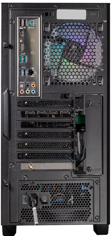 Back View: iBUYPOWER - Element CL Gaming Desktop - Intel i9-10900KF - 16GB Memory - NVIDIA GeForce RTX 3080 10GB - 1TB WD NVME SSD