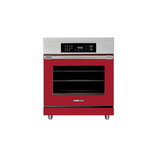 Dacor - 5.2 Cu. Ft. Self-Cleaning Freestanding Electric Induction Convection Range - Haute Red