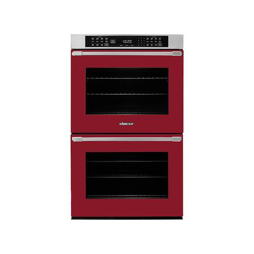 Dacor - Professional 30" Built-In Double Electric Convention Wall Oven with SoftShut™ Hinges - Haute Red