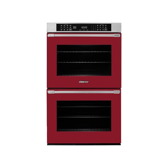Dacor – Professional 30″ Built-In Double Electric Convention Wall Oven with SoftShut™ Hinges – Haute Red