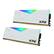 Front. ADATA - XPG SPECTRIX AX4U320016G16A-DW50 RGB 32GB (2PK X 16GB) 3200MHz CL16 Desktop Memory - White.