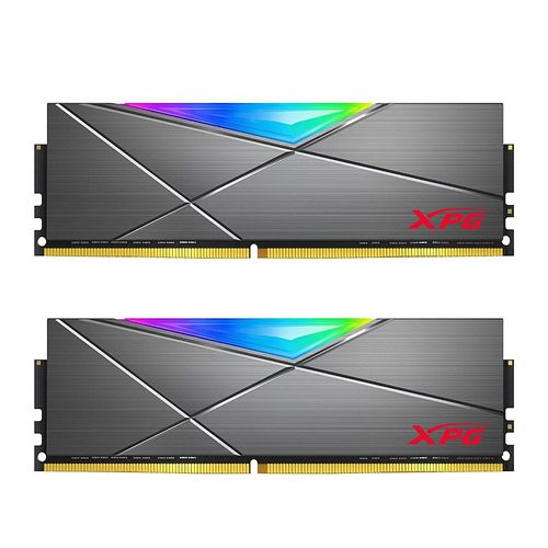 ADATA - XPG SPECTRIX D50 16GB 2x8GB 3.6GHz CL16 RGB Desktop Memory - Gray