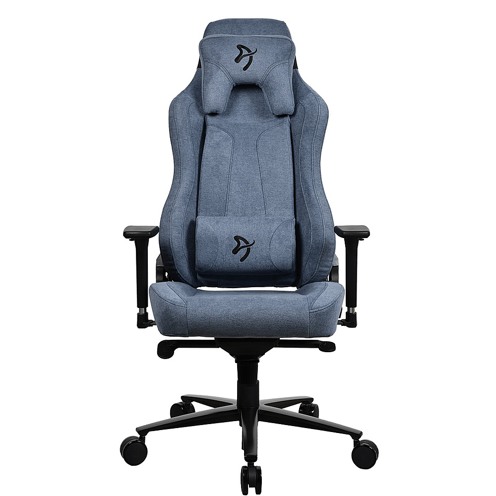 Angle View: Arozzi - Vernazza Premium Soft Fabric Ergonomic Office/Gaming Chair - Blue