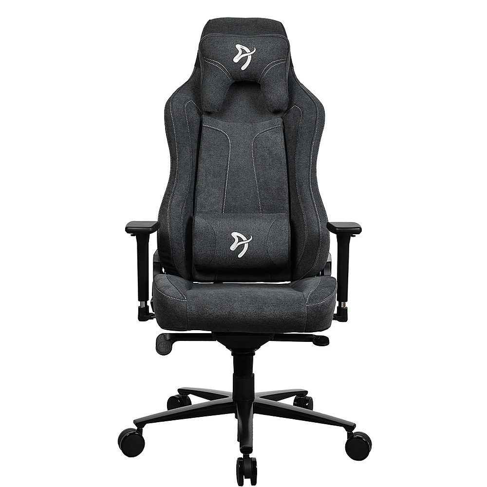 Angle View: Arozzi - Vernazza Premium Soft Fabric Ergonomic Office/Gaming Chair - Dark Grey