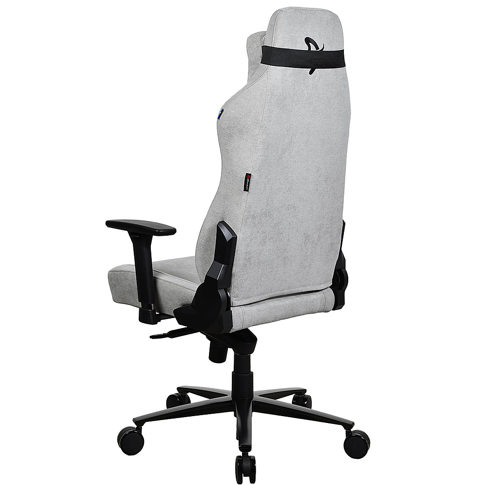 AROZZI Vernazza Light Gray Soft Fabric Gaming/Office Chair with